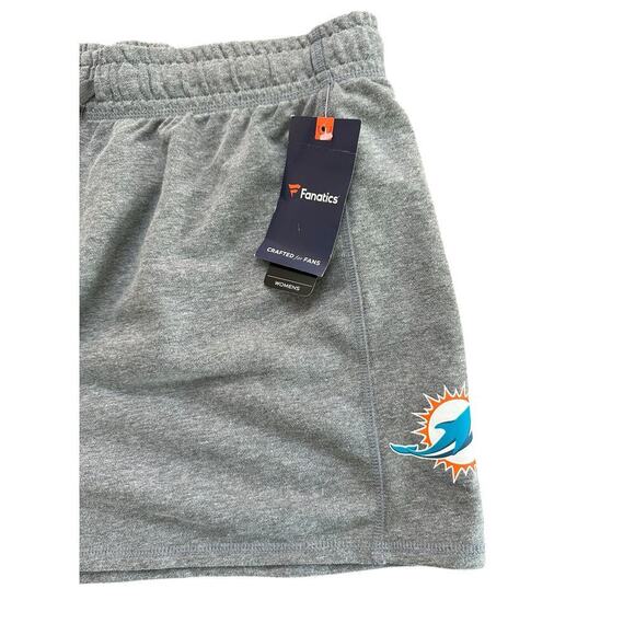 Fanatics Women's Gray Miami Dolphins Concepts Sport Mainstream Terry Shorts XL - Picture 4 of 5
